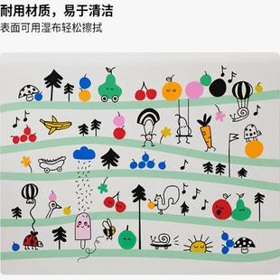 宜家格吕恩芬克 餐垫多色30x40 厘米吃饭垫防滑卡通水果代购