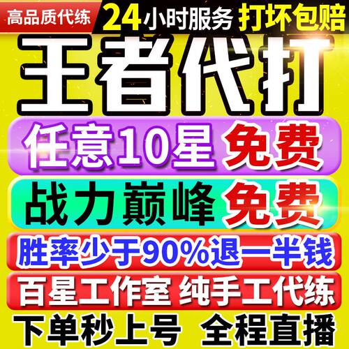 【30万粉丝丨秒上号丨国服工作室】王者荣耀代打代练打排位巅峰赛