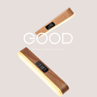 Clock 色温调节 Lamp 延时关灯 可遥控设计 磁吸时钟壁灯 Good