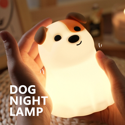 乖乖狗硅胶拍拍小夜灯卧小夜灯