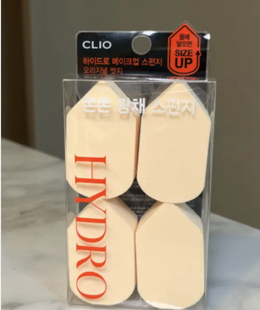 一枝南南推荐|韩国珂莱欧Clio水光粉扑4P遇水变大化妆海绵不吃粉