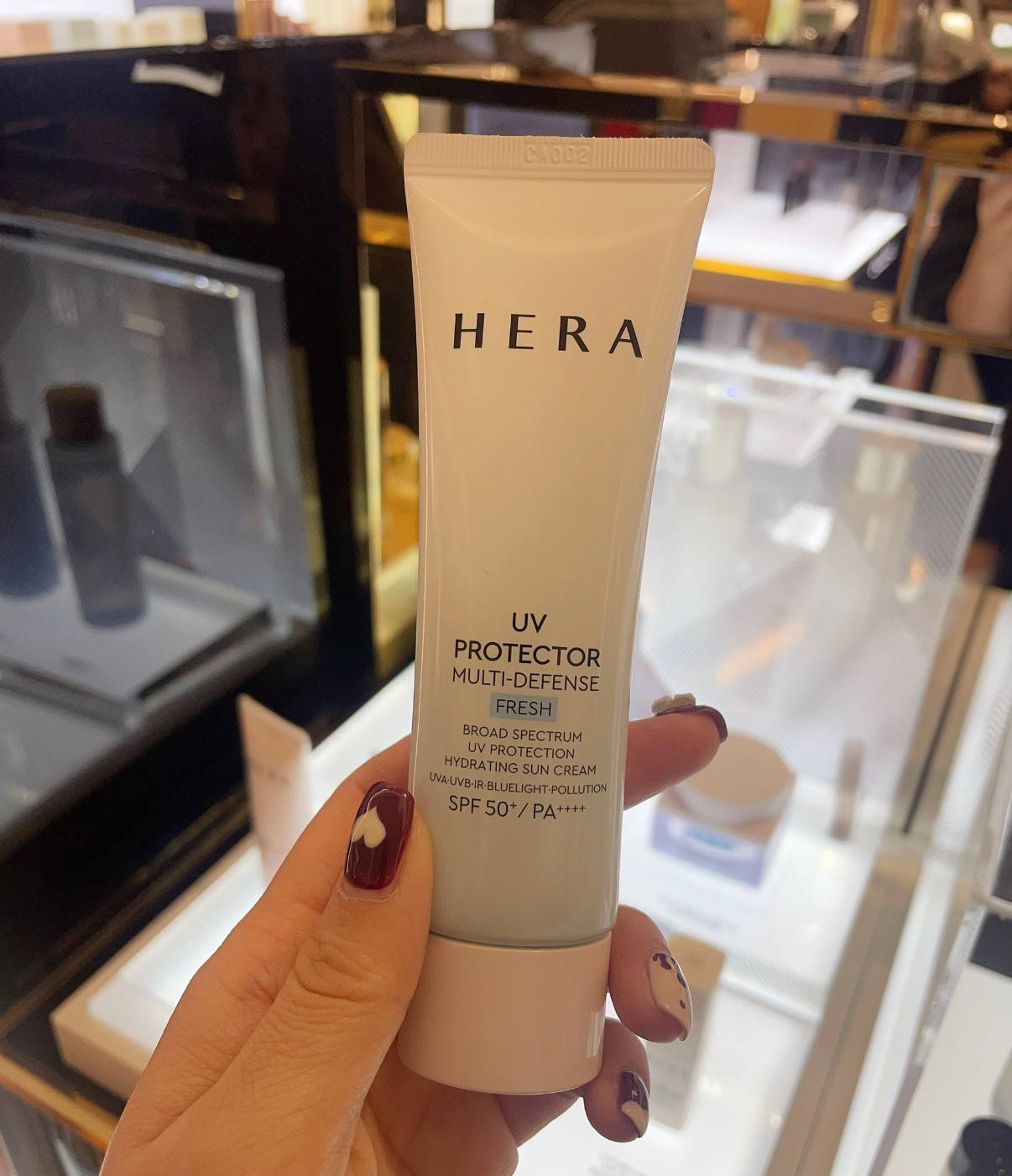 韩国HERA赫拉赫妍新款防晒霜防晒乳隔离滋润成膜快防水防汗Spf50+