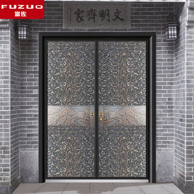 农村家用别墅铸铝农村双开门