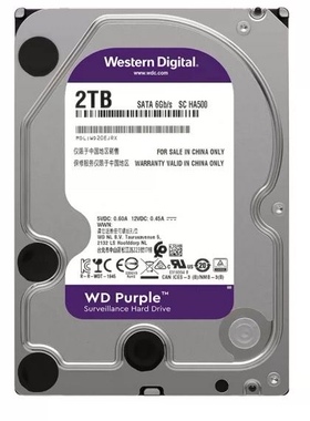 WD/监控数据WD20EJRX 紫盘录像机监控台式机专用NAS存储CMR2T