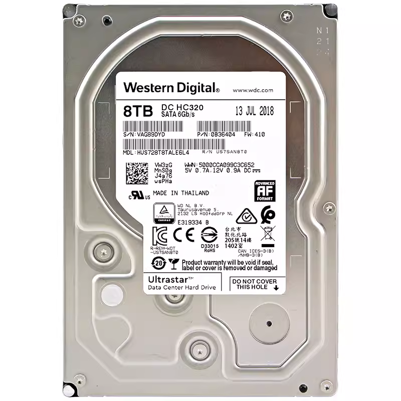 WD/西部数据 HUS728T8TALE6L4 西数8T企业级NAS 8TB监控硬盘HC320 电脑硬件/显示器/电脑周边 机械硬盘 原图主图