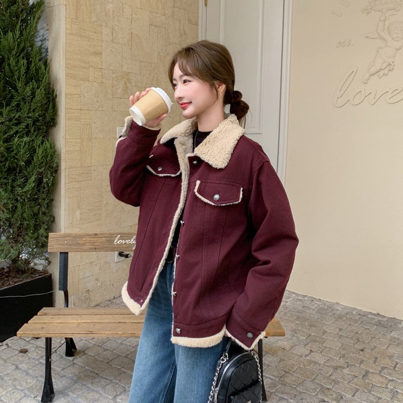 [现货]新品现货皮毛一体外套ZB179-822-P185K278,女装短外套,浙宝179