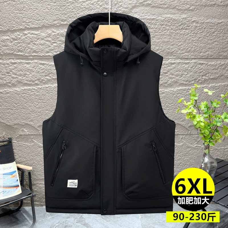 秋冬新款棉加肥加大马甲