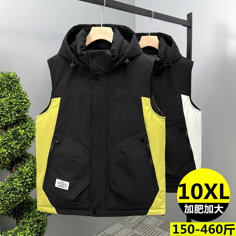 秋冬加肥加大码男装棉马甲