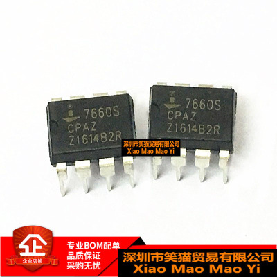 全新原装 ICL7660 ICL7660SCPAZ DIP8 CMOS直流转换器+5V 转 -5V