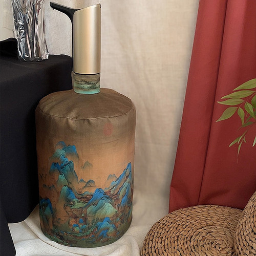 千里江山图水桶罩国潮复古带脖子