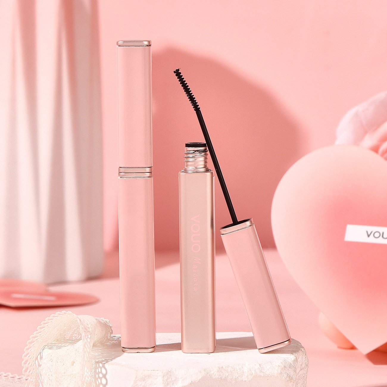 细刷头睫毛膏防水不晕染速干定型女睫毛刷睫毛膏浓密卷翘不晕染