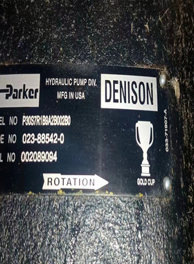 派克金杯泵P30S2R1B4A2B002B1M2柱塞泵P30S7R1B9A2B0022B0马达