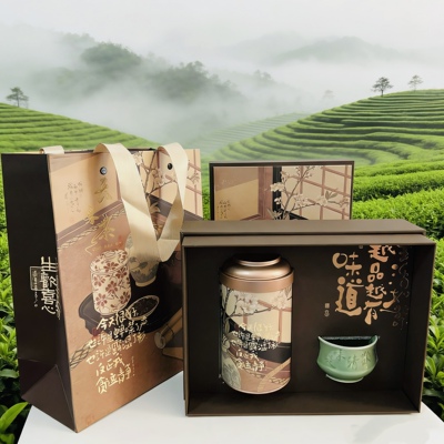 连云港花果山果花云雾茶绿茶明前茶100克配送单罐古风小茶礼
