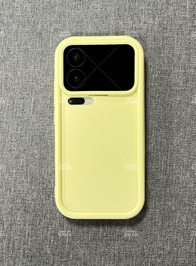 ins风奶油浅黄色凹凸S30适用VIVO气囊X300防摔X200PRO MINI手机壳X90肤感S19新款60全包X100S高级感S20女S19