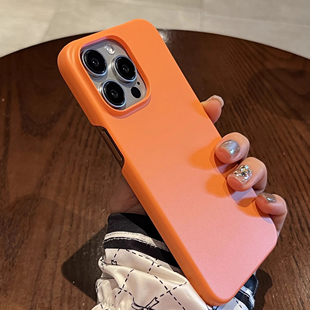 K9高级感A2硬8男K7X女A3简约A56半包45K小众A1纯色10PRO Reno12磨砂11手机壳7新款 X6大孔OPPO 珊瑚橙色Find