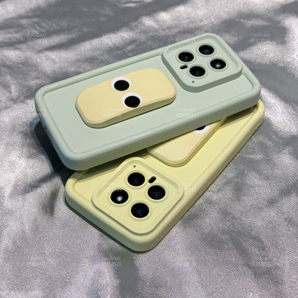 大眼睛好看OPPO软Reno12手机壳K11硅胶6按压支架9站立8全包A97防摔10pro+情侣5女7男4se新款A93S可爱A72套A96