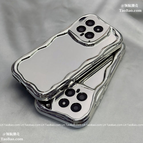 高级感电镀银色适用Mate60华为NOVA9手机壳6镜面8se个性10女7软5创意P20简约12/P50e全包30/40PRO男11畅享70