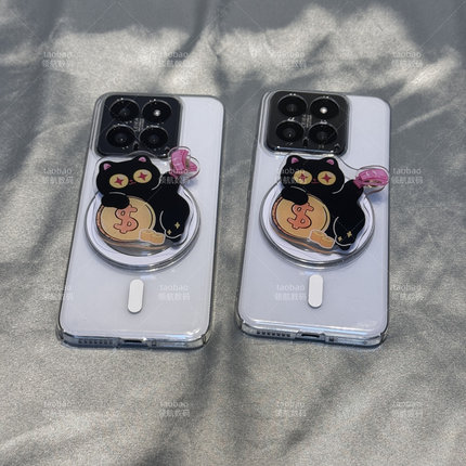 招财猫FindX2磁吸OPPO支架Reno11手机壳10防摔8全包K12卡通A55新款7女6男A2超薄4散热5K/9pro+硬A72超火A3PRO