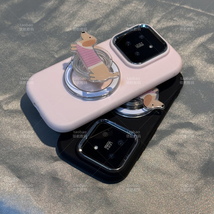 卡通狗狗FINDX7磁吸OPPO支架Reno11手机壳K12防摔7新款9全包5女A96男8软6硅胶10超火8pro创意A2网红A97套A58x