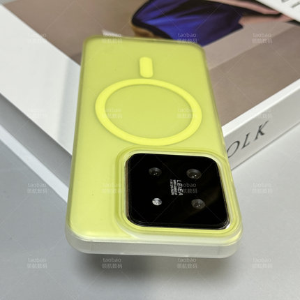 荧光绿内置磁吸OPPO手机壳Find X8无线充电x7新款Reno9全包X6男女8大孔10pro+软硅胶A2好看A3PRO高级感11套12