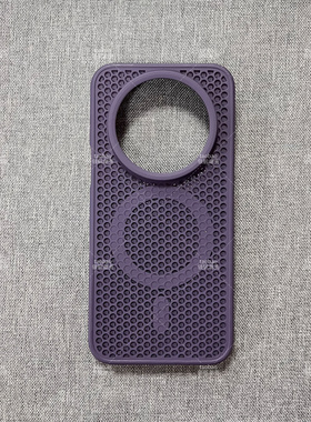 暗夜深紫色散热网洞磁吸充电适用IQOO15/13/12手机壳IQOO Z10/Z9 TURBO PRO透气防滑NEO10/11软边硬背板肤感