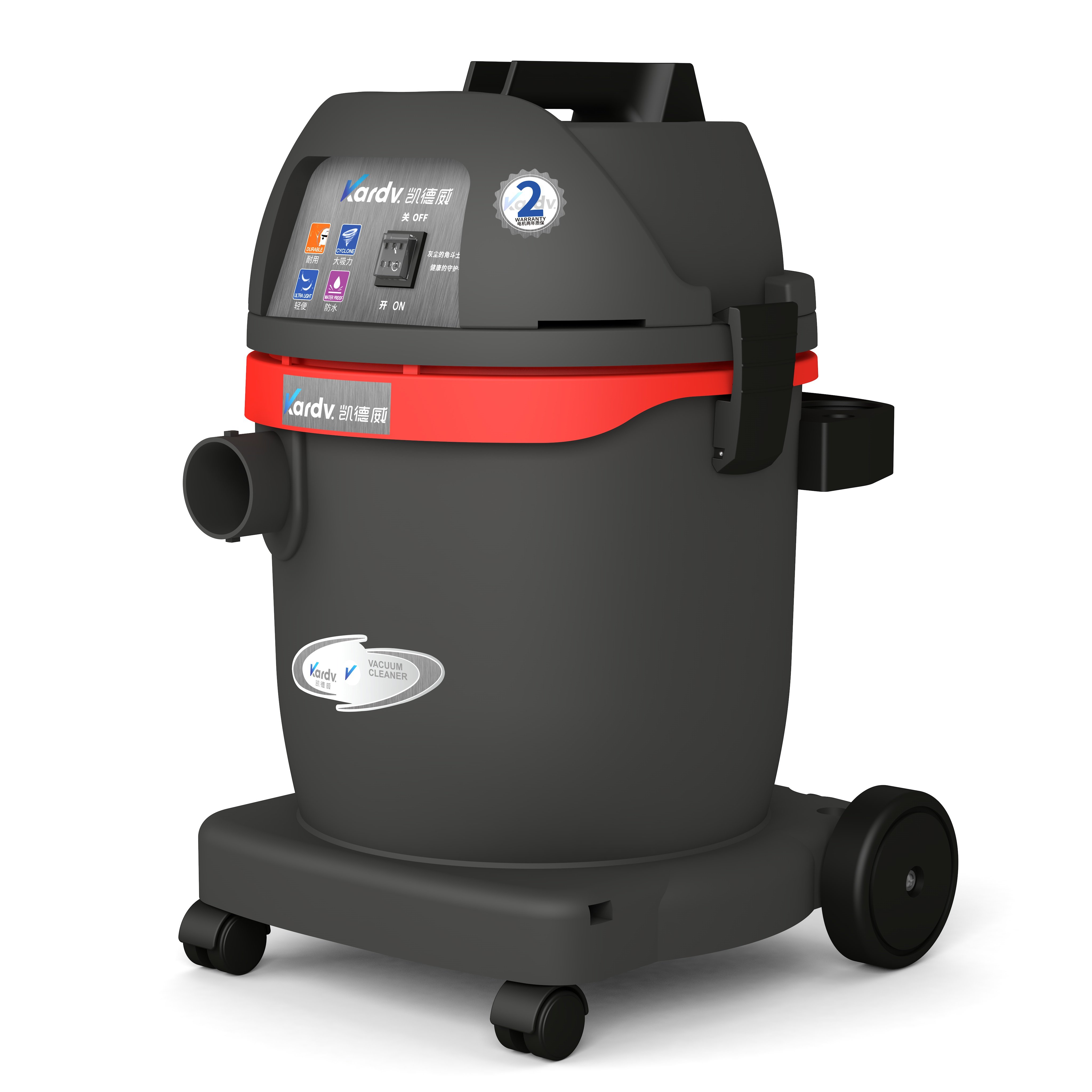 凯德威gs-1032工厂宾馆酒店客房家庭用干湿两用吸尘器32l小型保洁