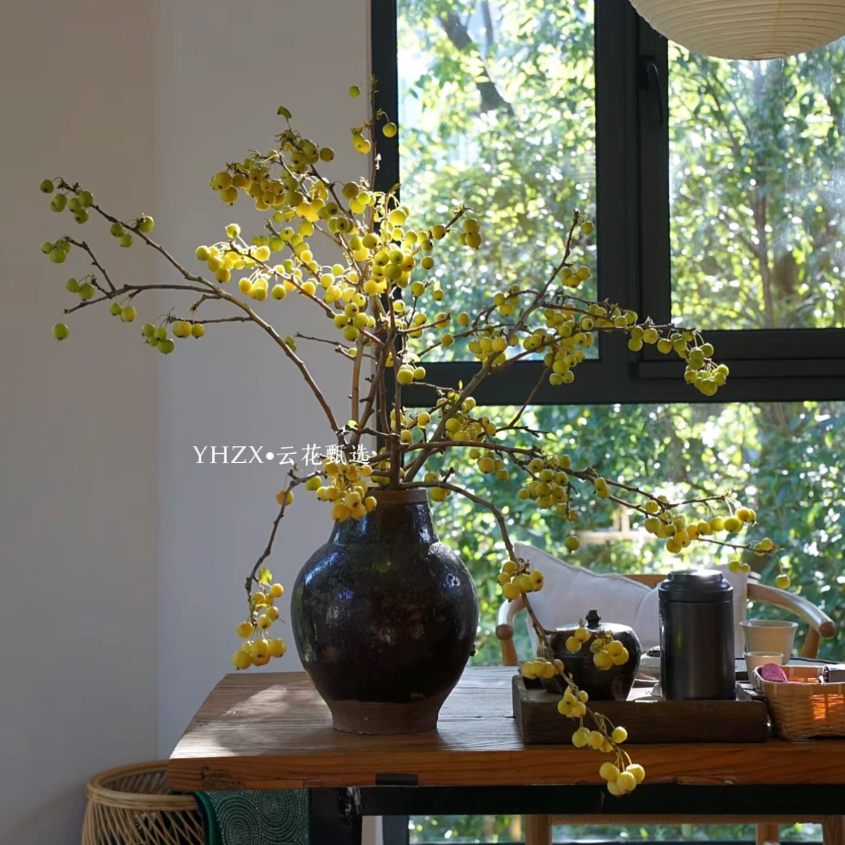 【云花甄选】绿色小苹果鲜切枝果实类花材天花板造型王者非常灵动,鲜花速递/花卉仿真/绿植园艺,花材,淘宝优惠券,粉丝福利购,淘宝优惠卷