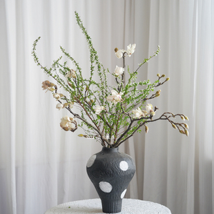 【云花甄选】白色玉兰雪柳花客厅插花餐桌摆放真的鲜切花水养空运