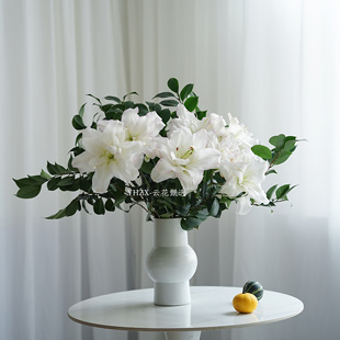 【云花甄选】山茶叶重瓣百合鲜花家庭装饰有香味水养情人节礼物