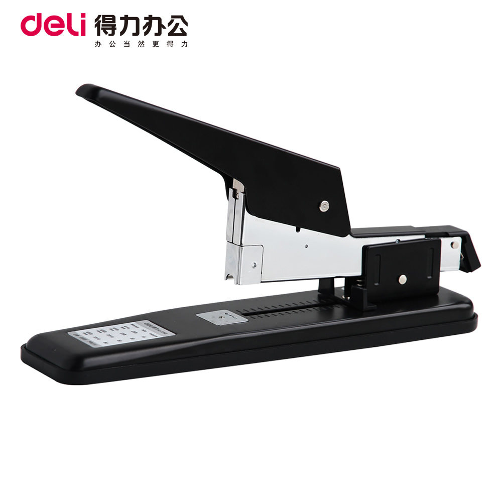 得力80页重型订书机 0390型加厚订书器 厚层装订机