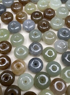 天然和田玉平安扣.新疆籽料平安扣.新疆和田玉平安扣挂件男女批发