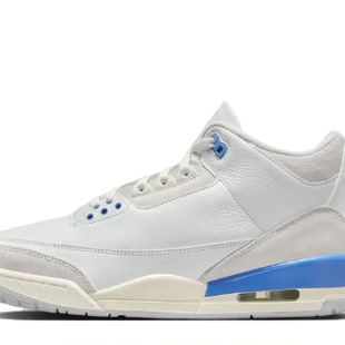 CT8532 Nike耐克Air AJ3白蓝复古高帮篮球鞋 101华中仓 Jordan