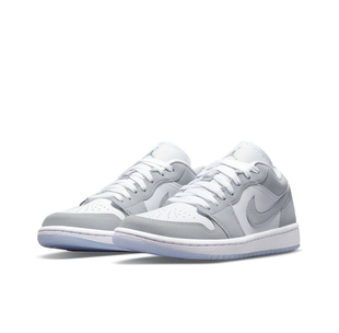 耐克AIR JORDAN 1 low AJ1灰白复古女子低帮休闲DC0774-105浙江仓