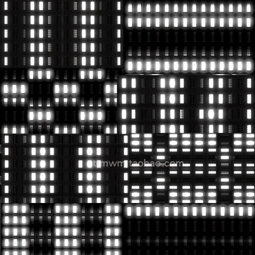 11个动感复古条形led灯矩阵循环动画视频素材VJloop舞台背景大屏