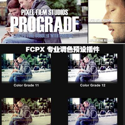 PROGRADE 专业调色预设插件 FCPX 插件 Final cut pro X MOTION