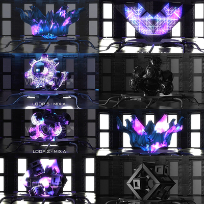 vjloop25个高科技动态无缝循环视频素材Ultimate HiTech Visuals