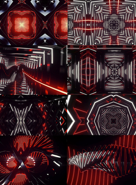 Resolume官网26个红色动感科技循环vjloops视频素材TwoPointZero