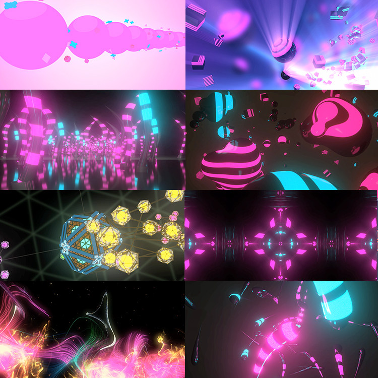 10个彩色2k幻想梦想梦幻梦境动态无缝循环vjloops视频素材dreams