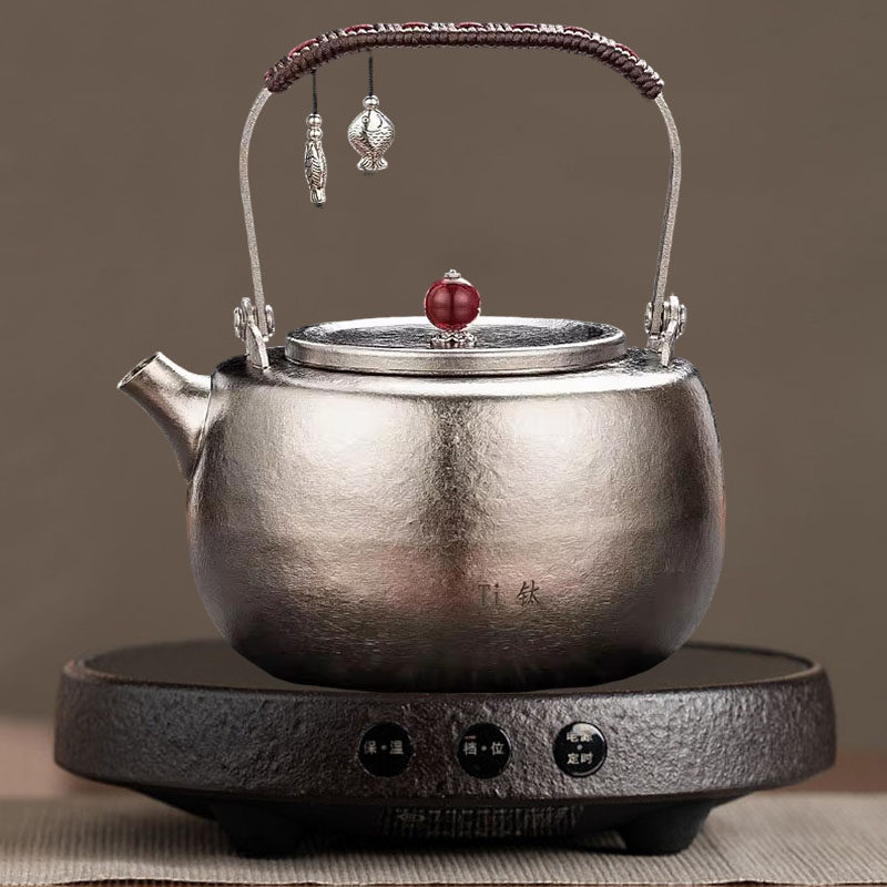 铸铁电陶炉煮茶炉家用烧水泡茶壶新款电磁电热煮水壶蒸煮一体茶器