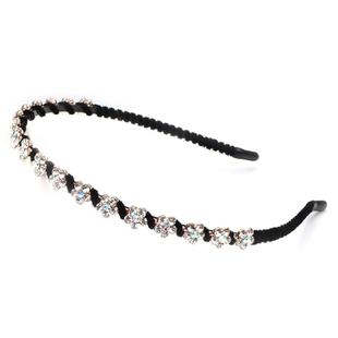 网红时尚水钻防滑发箍百搭外出不伤发头箍珍珠压发卡发窟洗脸发饰