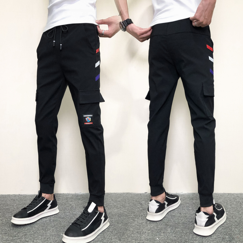 男潮流百搭束脚裤夏季修身休闲裤(非品牌)