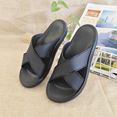 防滑耐磨户外交叉带休闲软底凉拖 夏季 越南温突居家拖鞋 男2025新款