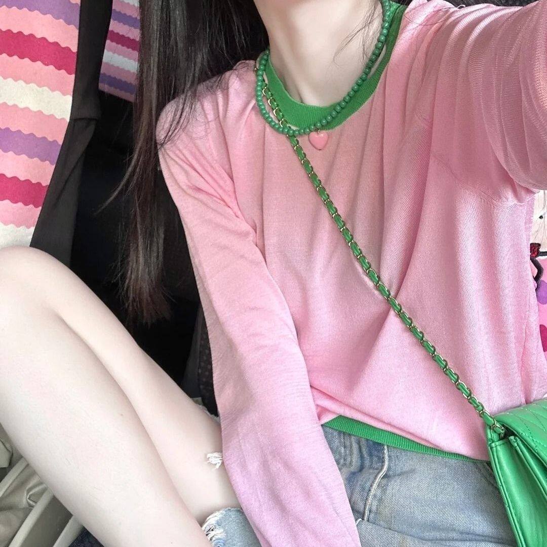 2025夏季薄款胖MM多巴胺粉色长袖防晒衣空调罩衫透气披肩外搭上衣