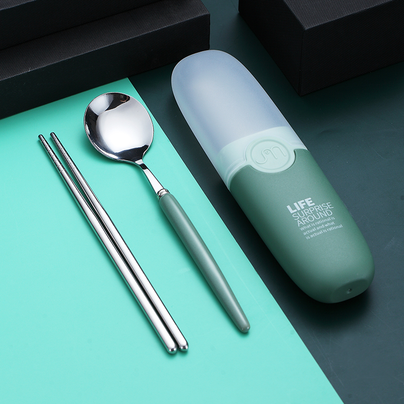 筷子勺子套装陶瓷304不锈钢