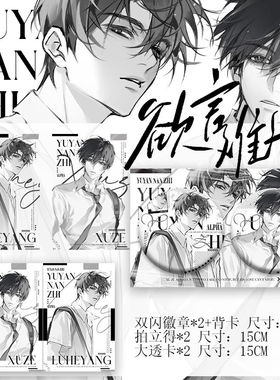 欲言难止周边陆赫扬许则双闪徽章dk系列高清拍立得吧唧胸针小说同