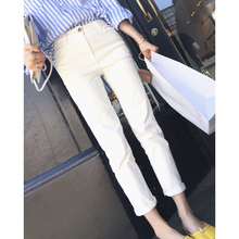 显瘦百搭休闲裤 白色直筒牛仔裤 型太好了吧~日常搭配了n套 版 女