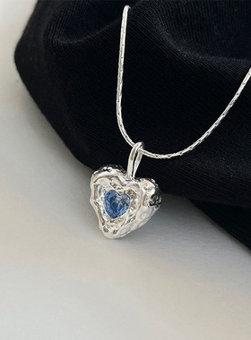 海洋之心项链女款轻奢小众锁骨链2025新款吊坠送女友生日礼物