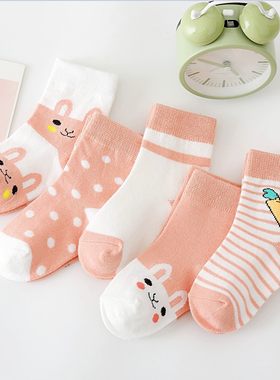 小女孩春秋纯棉3岁长袜春秋