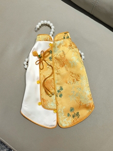 溪花记宠物衣服狗狗拜年服猫咪衣服比熊博美猫咪春节过年新中式