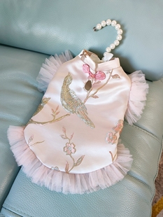 溪花记 新年宠物拜年服狗狗猫咪衣服比熊博美猫咪春节过年新中式